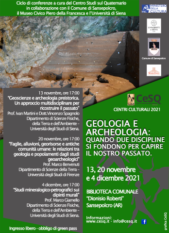 Tre conferenze tra geologia e archeologia