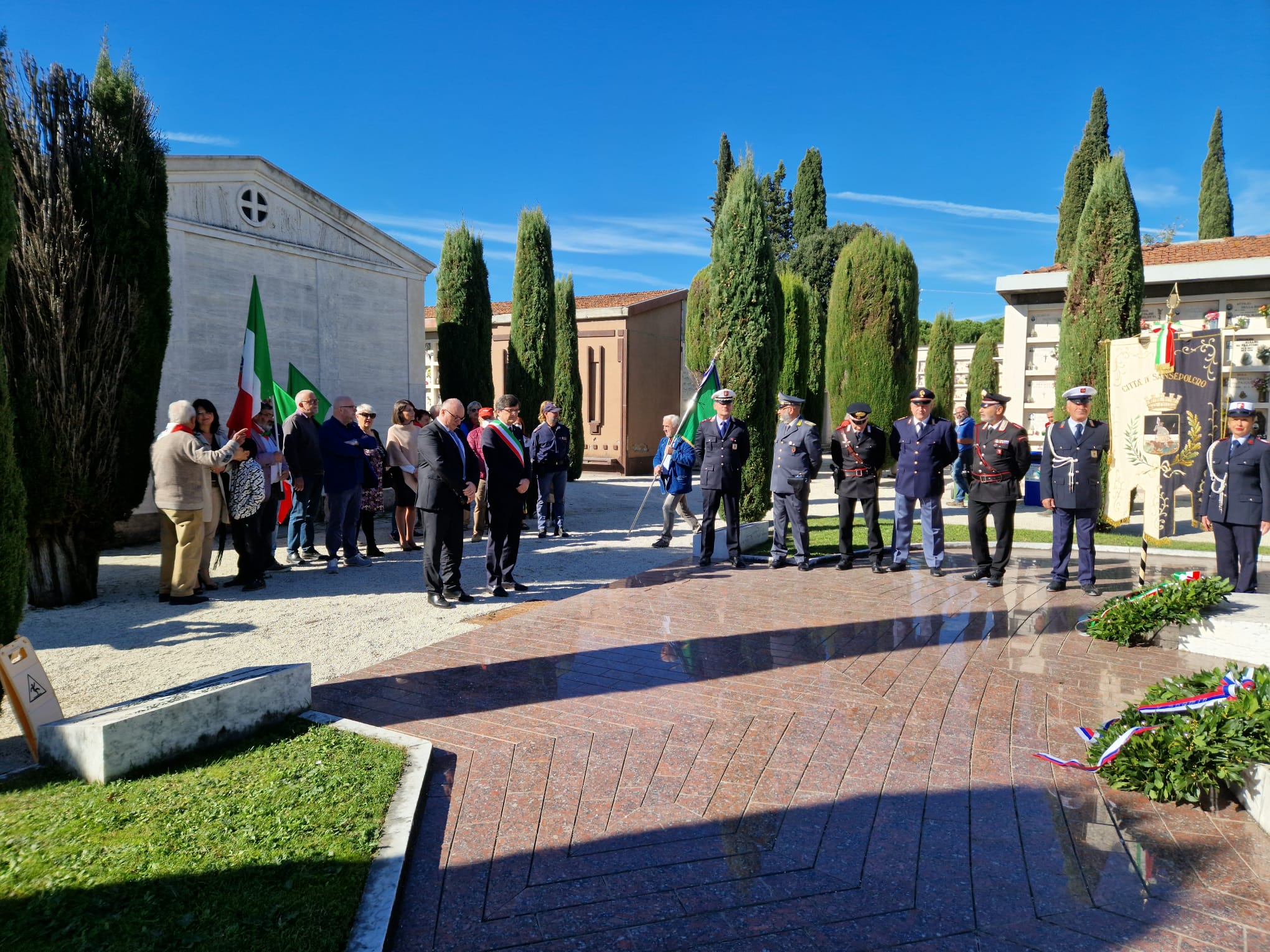 Sacrario degli Slavi, l’omaggio del comune di Sansepolcro. 