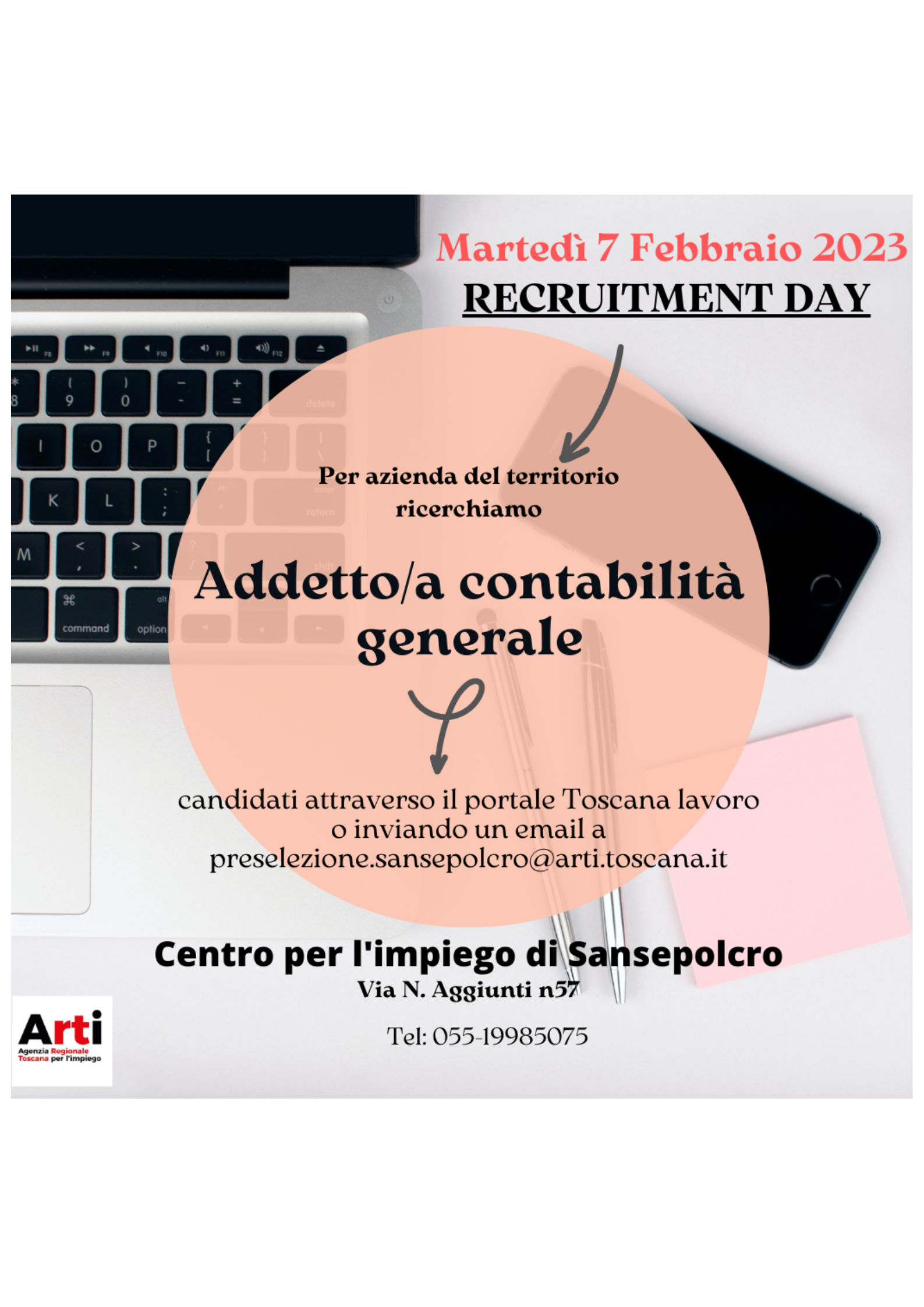 RECRUiTMENT DAY 7 FEBBRAIO 2023 _sansepolcro_poster