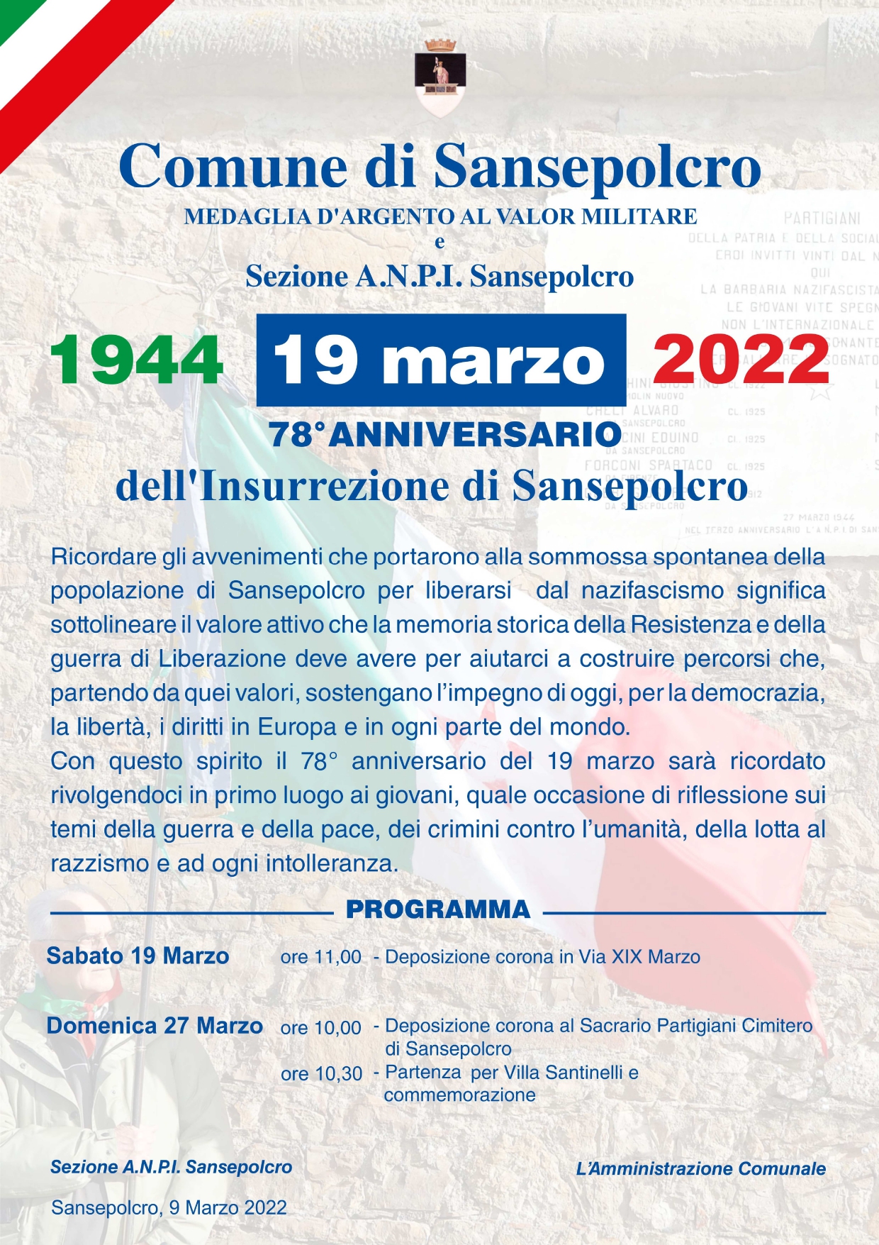 Locandina Insurrezione 2022