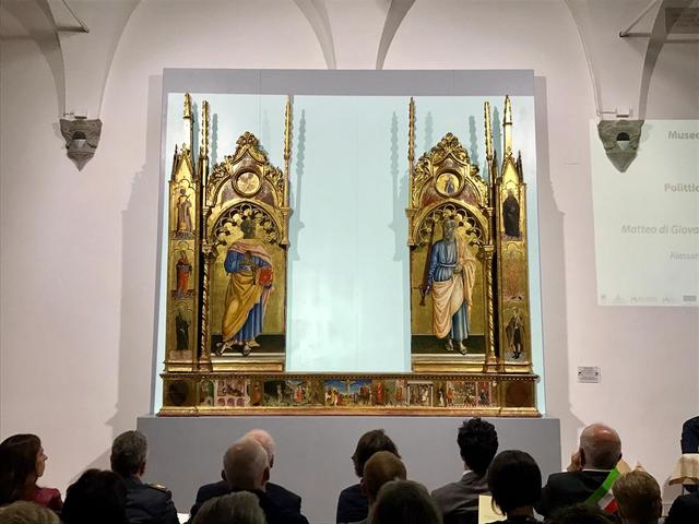 Al Museo Civico di Sansepolcro torna il Polittico di San Giovanni in Val d’Afra di Matteo di Giovanni