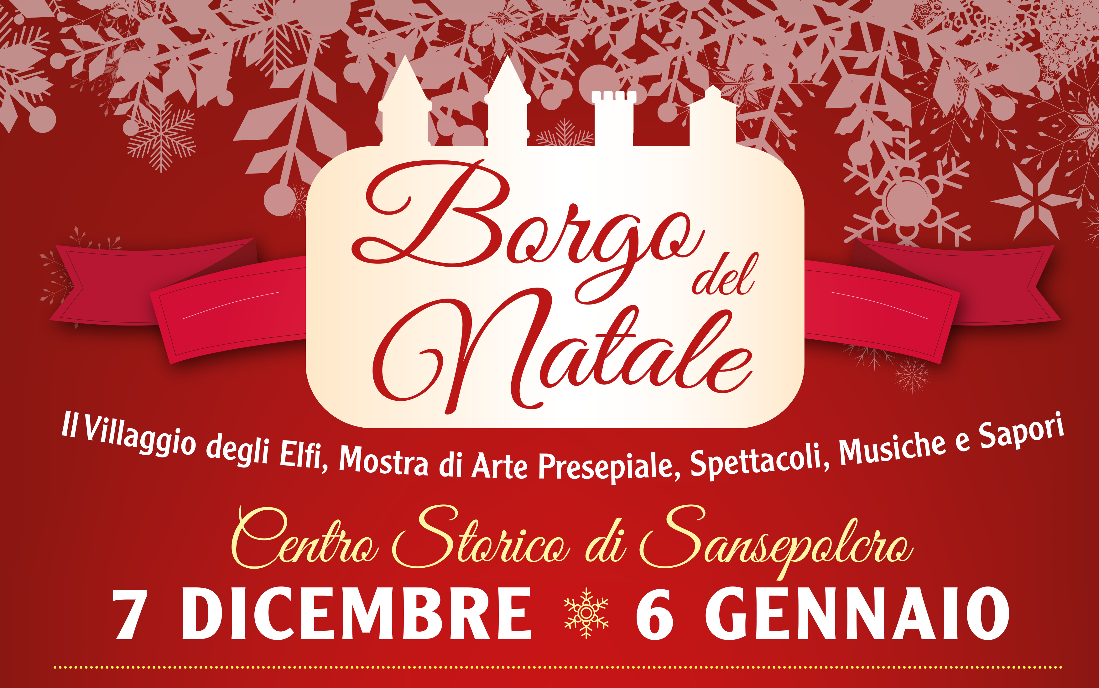 Borgo del Natale, lunedì 18 novembre la presentazione degli eventi a Sansepolcro