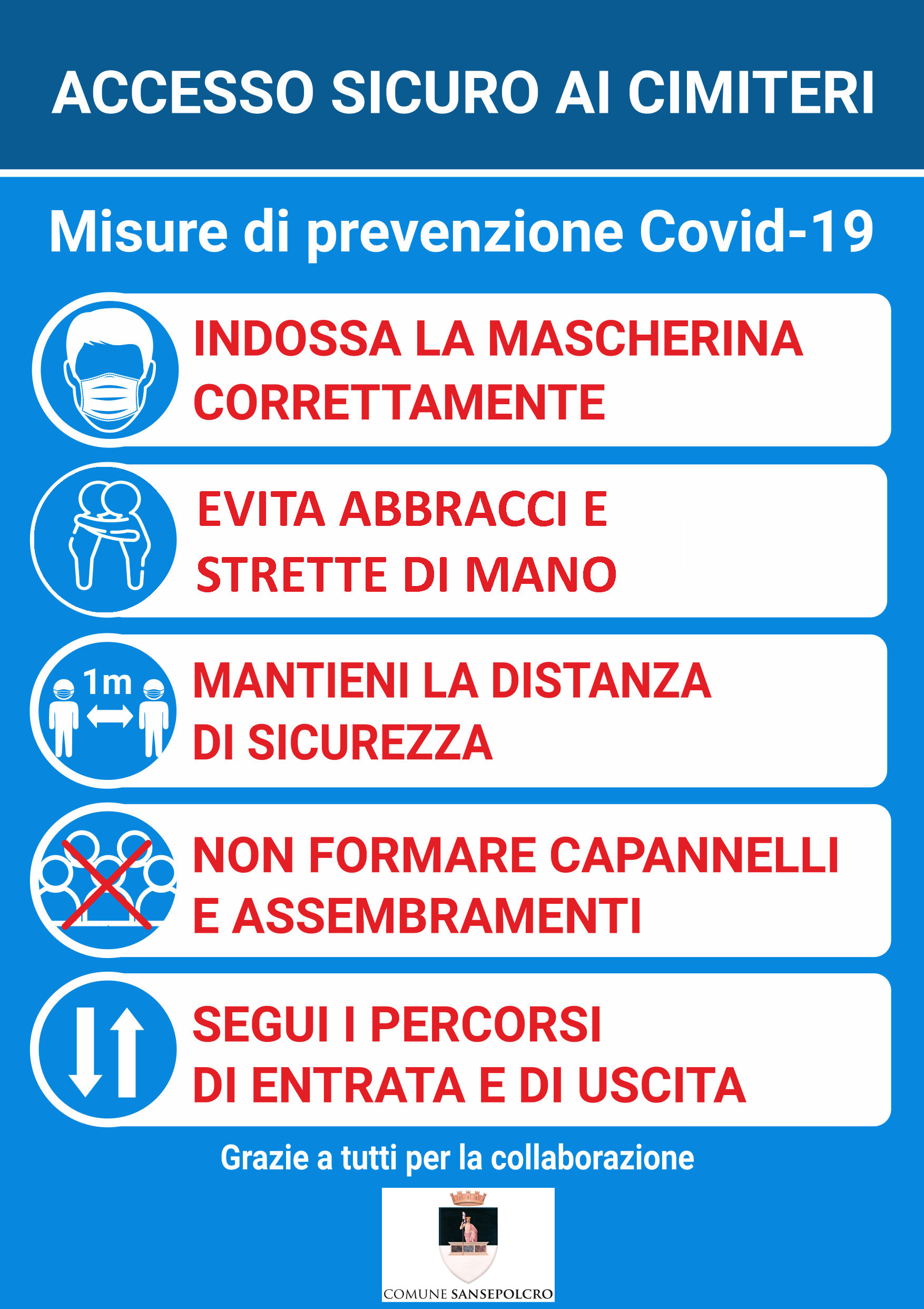 Cimiteri, monitoraggio e regole per l’accesso nei prossimi giorni