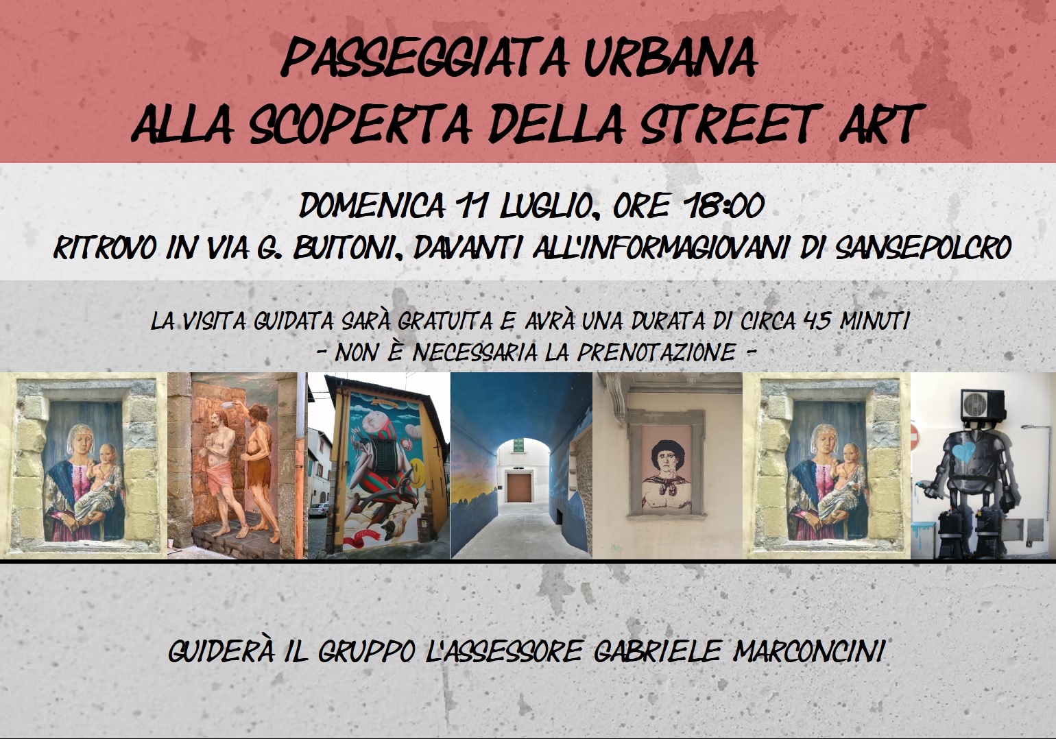 “Passeggiata urbana alla scoperta della Street Art”, domenica in centro