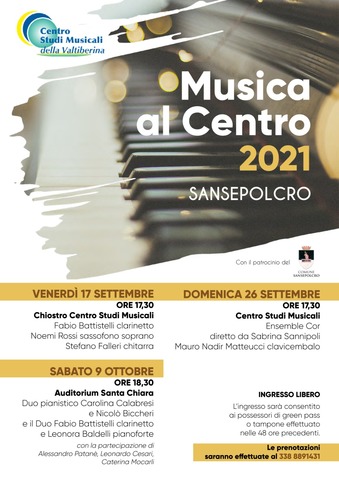 "Musica al centro", tre concerti in programma
