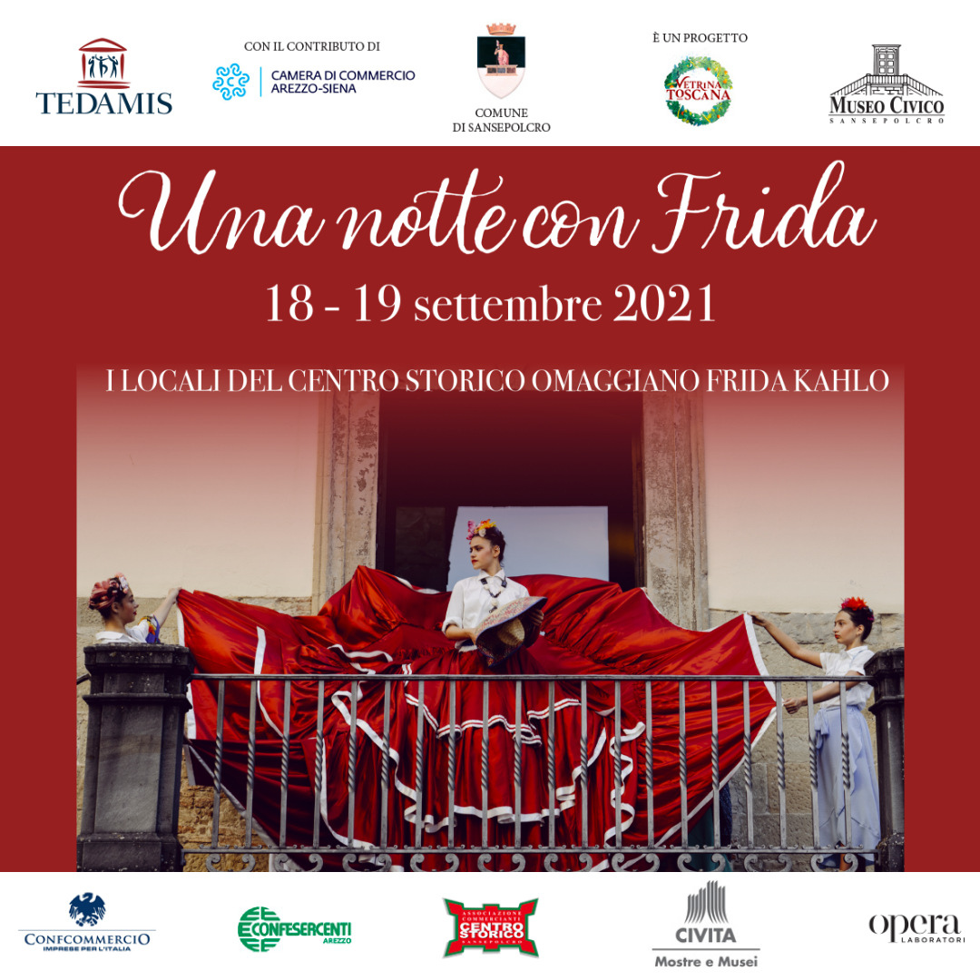 “Una notte con Frida Kahlo”, Sansepolcro si colora di Messico 