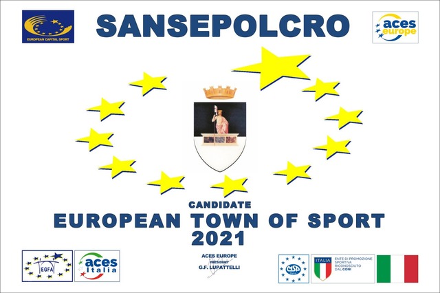 Sansepolcro “Comune Europeo dello Sport”: giovedì 27 giugno la visita in città della delegazione ACES